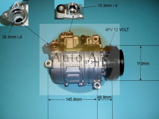 Compresseur, climatisation AUTO AIR GLOUCESTER 14-6466