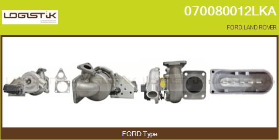 Turbocompresseur, suralimentation LGK 070080012LKA