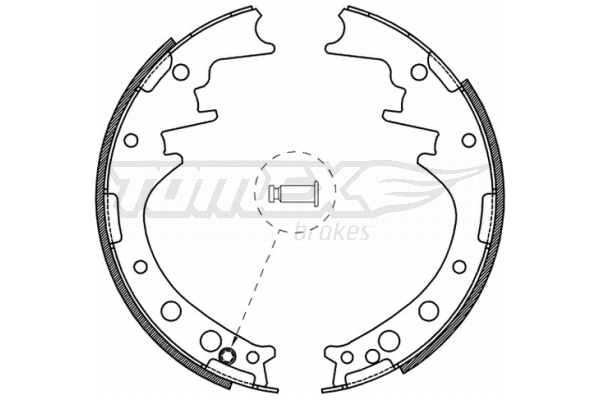 Jeu de mâchoires de frein TOMEX Brakes TX 21-56