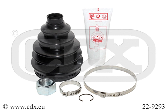 Jeu de joints-soufflets, arbre de commande CDX 22-9293