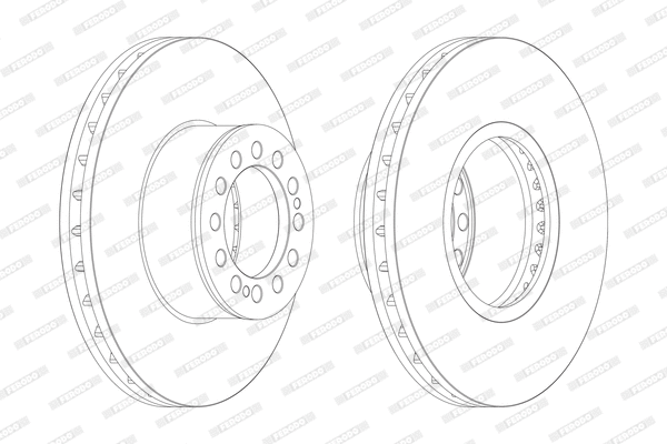 Disque de frein FERODO FCR214A