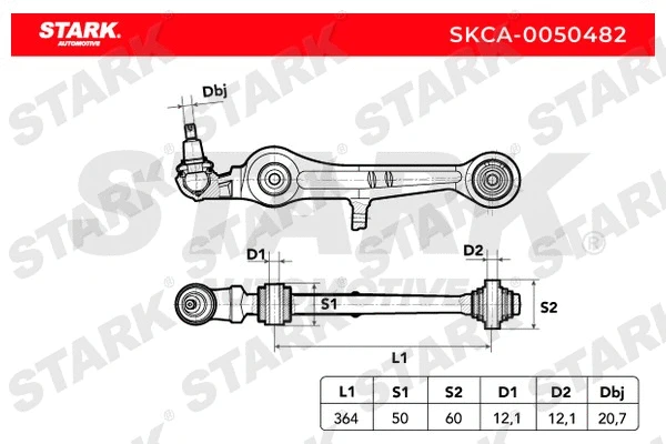 Bras de liaison, suspension de roue Stark SKCA-0050482
