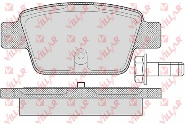 Kit de plaquettes de frein, frein à disque VILLAR 626.0780