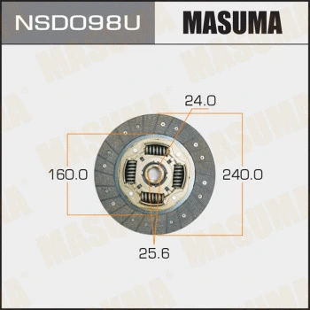 Disque d'embrayage MASUMA NSD098U