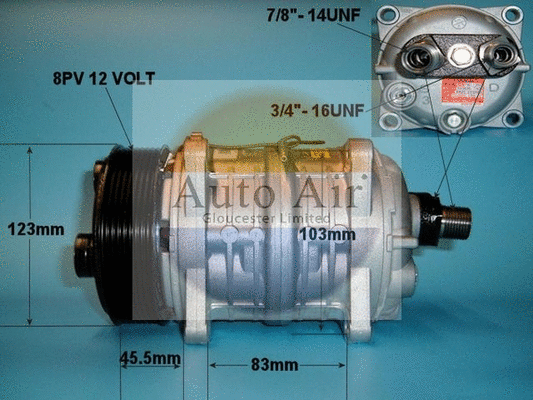 Compresseur, climatisation AUTO AIR GLOUCESTER 14-0064A