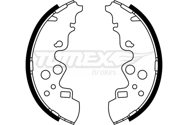 Jeu de mâchoires de frein TOMEX Brakes TX 23-00