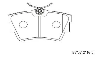 Kit de plaquettes de frein, frein à disque ASIMCO KD1518