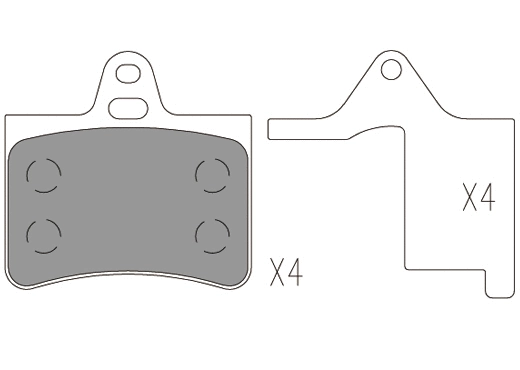 Kit de plaquettes de frein, frein à disque KLAXCAR FRANCE 24031z