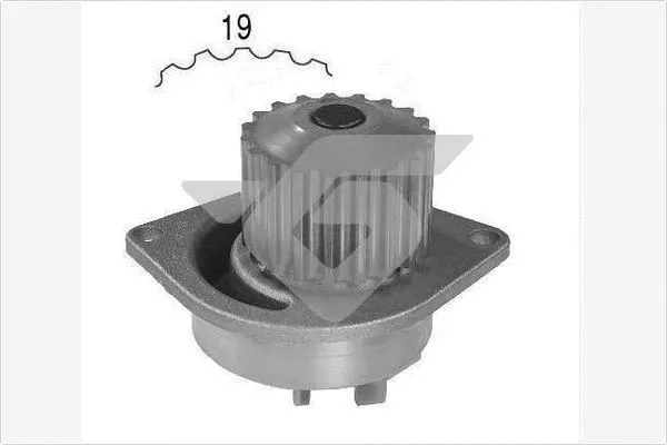 Pompe à eau, refroidissement du moteur HUTCHINSON WP0037V