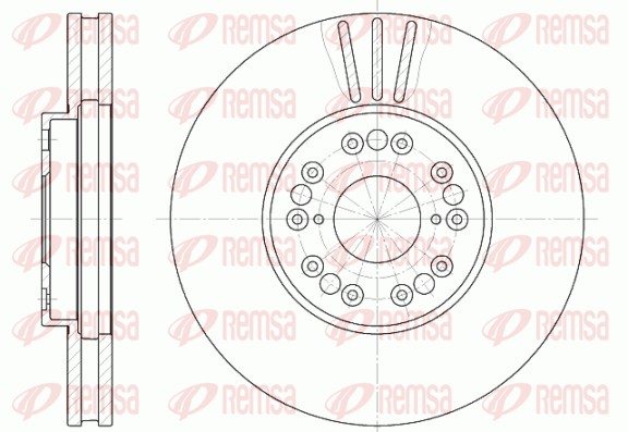 Disque de frein REMSA 6793.10