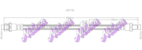 Flexible de frein BROVEX-NELSON H5735