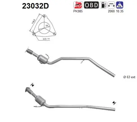 Catalyseur AS 23032D