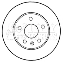 Disque de frein KEY PARTS KBD4641