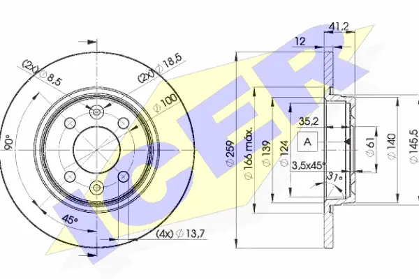 Disque de frein ICER 78BD4707-2