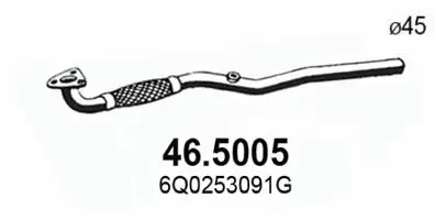 Tuyau d'échappement ASSO 46.5005