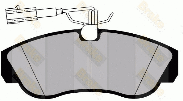 Kit de plaquettes de frein, frein à disque Brake ENGINEERING PA1283