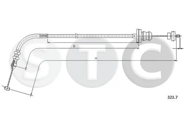 Câble d'accélération STC T482120