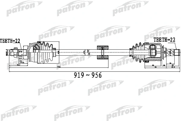 Arbre de transmission PATRON PDS0527
