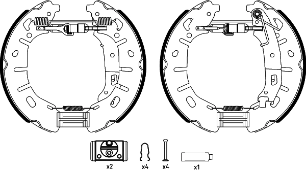 Jeu de mâchoires de frein PAGID R1394