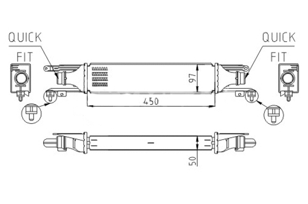 Refroidisseur d'air de suralimentation HART 613 035