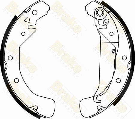 Jeu de mâchoires de frein Brake ENGINEERING SH2497