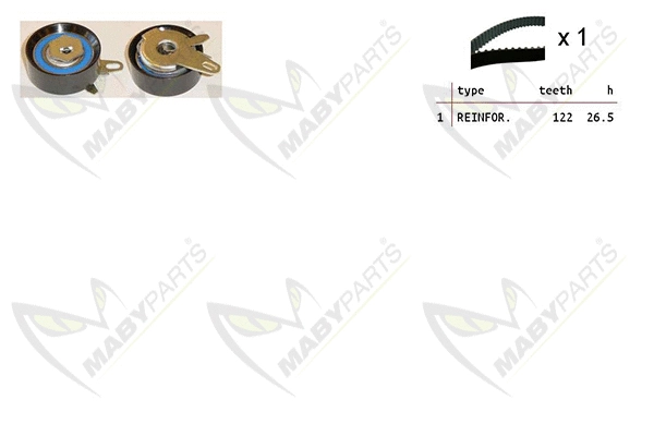 Kit de courroie crantée MABYPARTS OBK010293