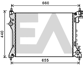 Radiateur, refroidissement du moteur EACLIMA 31R03001