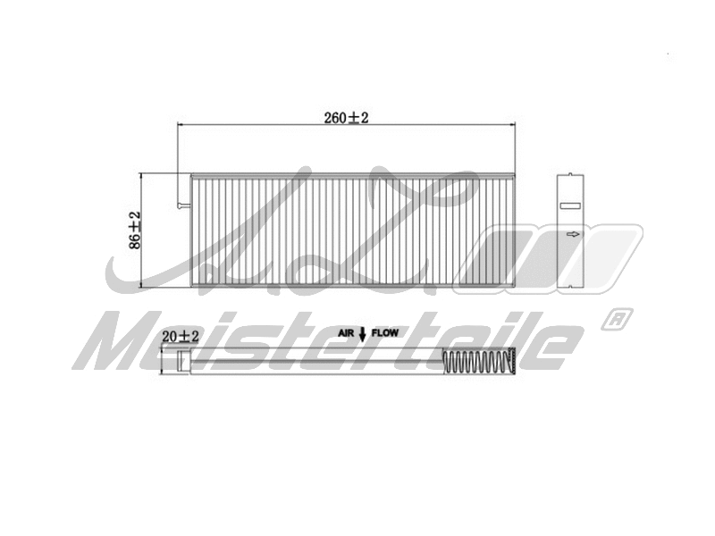 Filtre, air de l'habitacle A.Z. Meisterteile AZMT-41-010-1663
