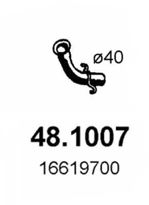 Tuyau d'échappement ASSO 48.1007