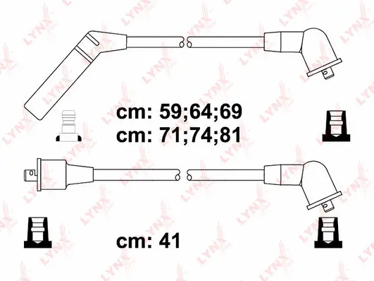 Kit de câbles d'allumage LYNXAUTO SPC5514