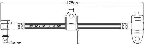 Flexible de frein JURATEK JBH1087R