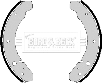 Jeu de mâchoires de frein BORG & BECK BBS6141