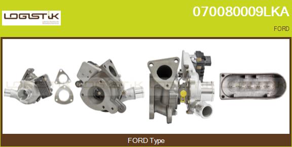Turbocompresseur, suralimentation LGK 070080009LKA