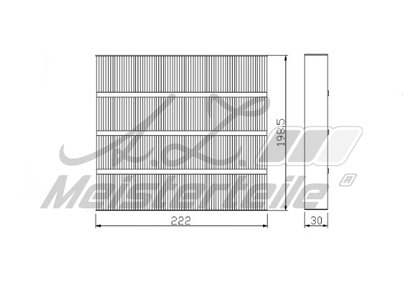 Filtre, air de l'habitacle A.Z. Meisterteile AZMT-41-010-1592