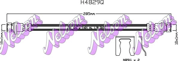 Flexible de frein KAWE H4829Q