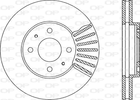 Disque de frein OPEN PARTS BDR1399.20