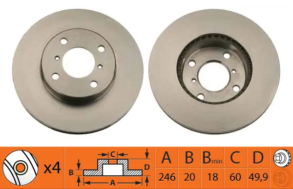 Disque de frein SB BR29105T