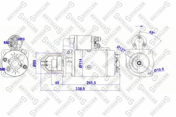 Démarreur STELLOX 88-02027-SX