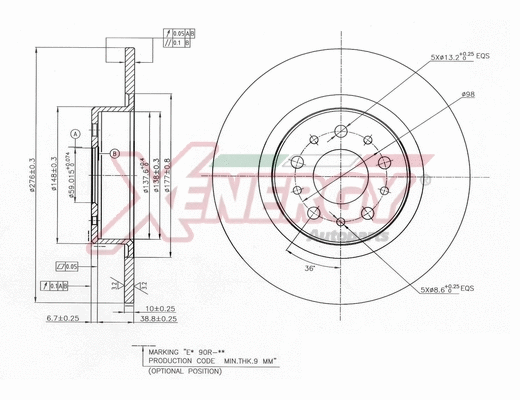 Disque de frein AP XENERGY X601528