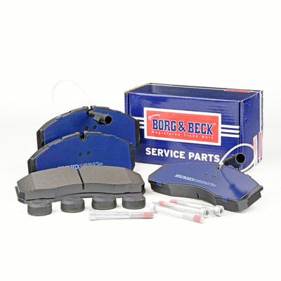 Kit de plaquettes de frein, frein à disque BORG & BECK BBP2490