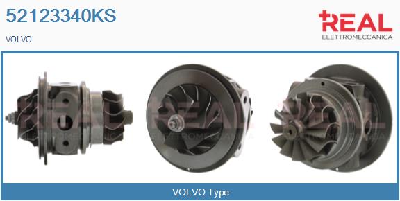 Groupe carter, turbocompresseur REAL 52123340KS