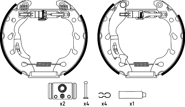 Jeu de mâchoires de frein PAGID R1396