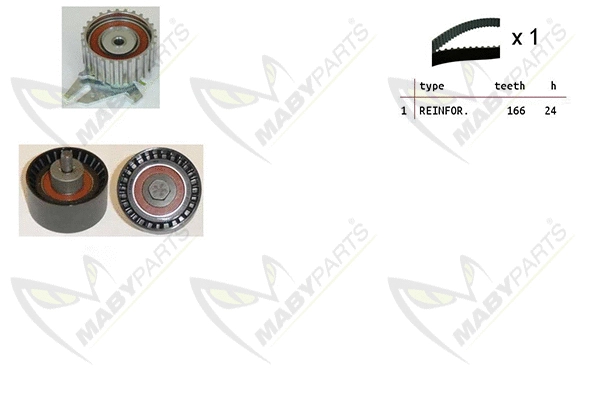 Kit de courroie crantée MABYPARTS OBK010205