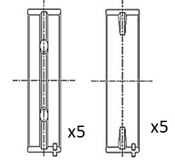Coussinet de paliers de vilebrequin FAI AutoParts BM1035-STD