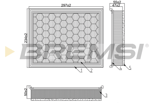 Filtre à air BREMSI FA1274