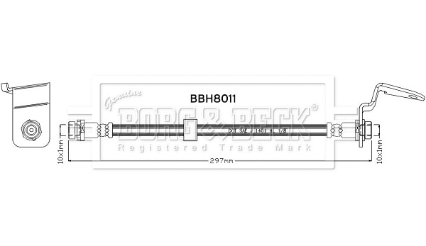 Flexible de frein BORG & BECK BBH8011
