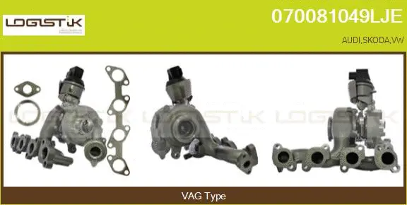 Turbocompresseur, suralimentation LGK 070081049LJE