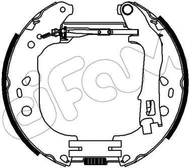 Jeu de mâchoires de frein CIFAM 151-436