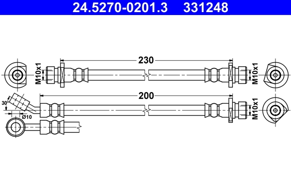 Flexible de frein ATE 24.5270-0201.3