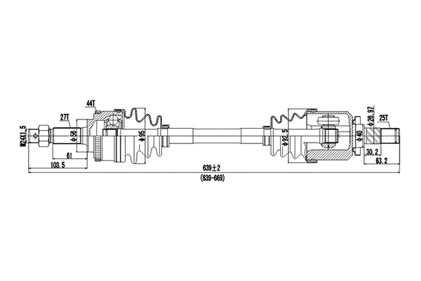 Arbre de transmission DYNAMATRIX DDS241003